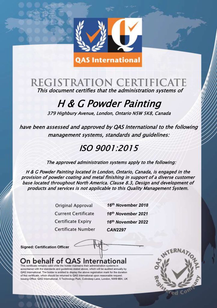QAS International Certificate 